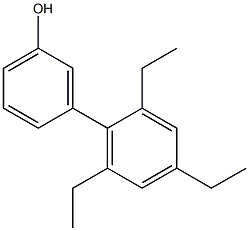 3-(2,4,6-Triethylphenyl)phenol Struktur