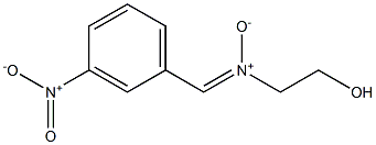 2-Hydroxyethyl(m-nitrobenzylidene)amine oxide Struktur