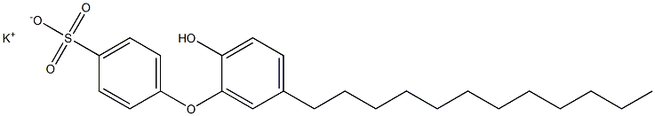 2'-Hydroxy-5'-dodecyl[oxybisbenzene]-4-sulfonic acid potassium salt Struktur