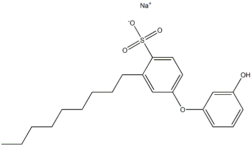 3'-Hydroxy-3-nonyl[oxybisbenzene]-4-sulfonic acid sodium salt Struktur