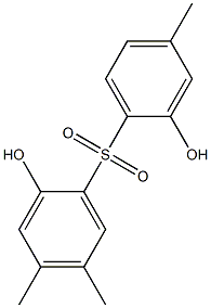 2,2'-Dihydroxy-4,4',5-trimethyl[sulfonylbisbenzene] Struktur