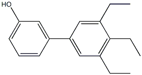 3-(3,4,5-Triethylphenyl)phenol Struktur