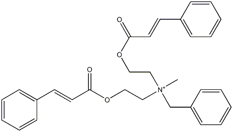 Bis[2-(cinnamoyloxy)ethyl](methyl)benzylaminium Struktur