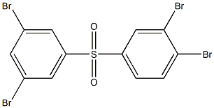 3,4-Dibromophenyl 3,5-dibromophenyl sulfone Struktur