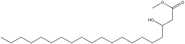 3-Hydroxyicosanoic acid methyl ester Struktur