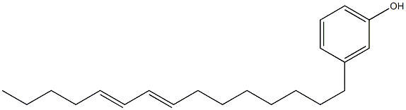 3-(8,10-Pentadecadienyl)phenol Struktur