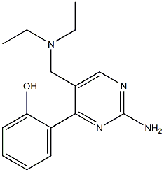 2-[2-Amino-5-[(diethylamino)methyl]pyrimidin-4-yl]phenol Struktur