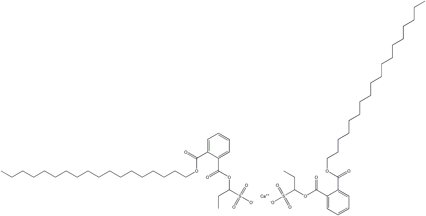 Bis[1-[(2-octadecyloxycarbonylphenyl)carbonyloxy]propane-1-sulfonic acid]calcium salt Struktur