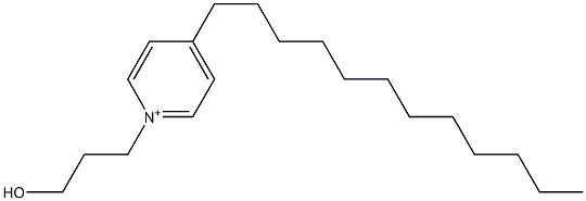 1-(3-Hydroxypropyl)-4-dodecylpyridinium Struktur