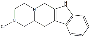 1,2,3,4,6,7,12,12a-Octahydro-2-chloropyrazino[1',2':1,6]pyrido[3,4-b]indole Struktur