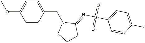 1-(4-Methoxybenzyl)-2-(tosylimino)pyrrolidine Struktur