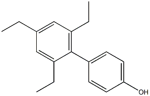 4-(2,4,6-Triethylphenyl)phenol Struktur