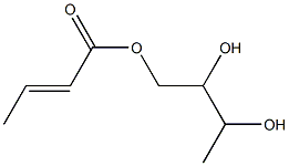 Crotonic acid 2,3-dihydroxybutyl ester Struktur