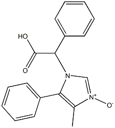 2-[(4-Methyl-5-phenyl-1H-imidazole 3-oxide)-1-yl]-2-phenylacetic acid Struktur