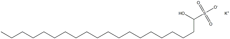 1-Hydroxyicosane-1-sulfonic acid potassium salt Struktur