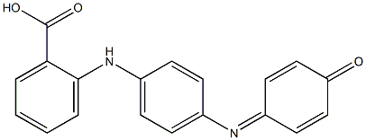 o-[p-(4-Oxo-2,5-cyclohexadien-1-ylideneamino)phenylamino]benzoic acid Struktur