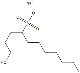 1-Hydroxyundecane-4-sulfonic acid sodium salt Struktur