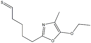 5-(4-Methyl-5-ethoxyoxazol-2-yl)pentanethial Struktur