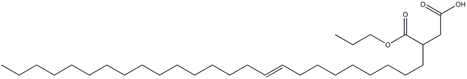 3-(9-Pentacosenyl)succinic acid 1-hydrogen 4-propyl ester Struktur