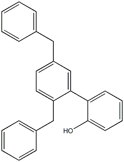 2-(2,5-Dibenzylphenyl)phenol Struktur