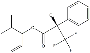 (R)-2-Methoxy-3,3,3-trifluoro-2-phenylpropanoic acid (1-isopropyl-2-propenyl) ester Struktur