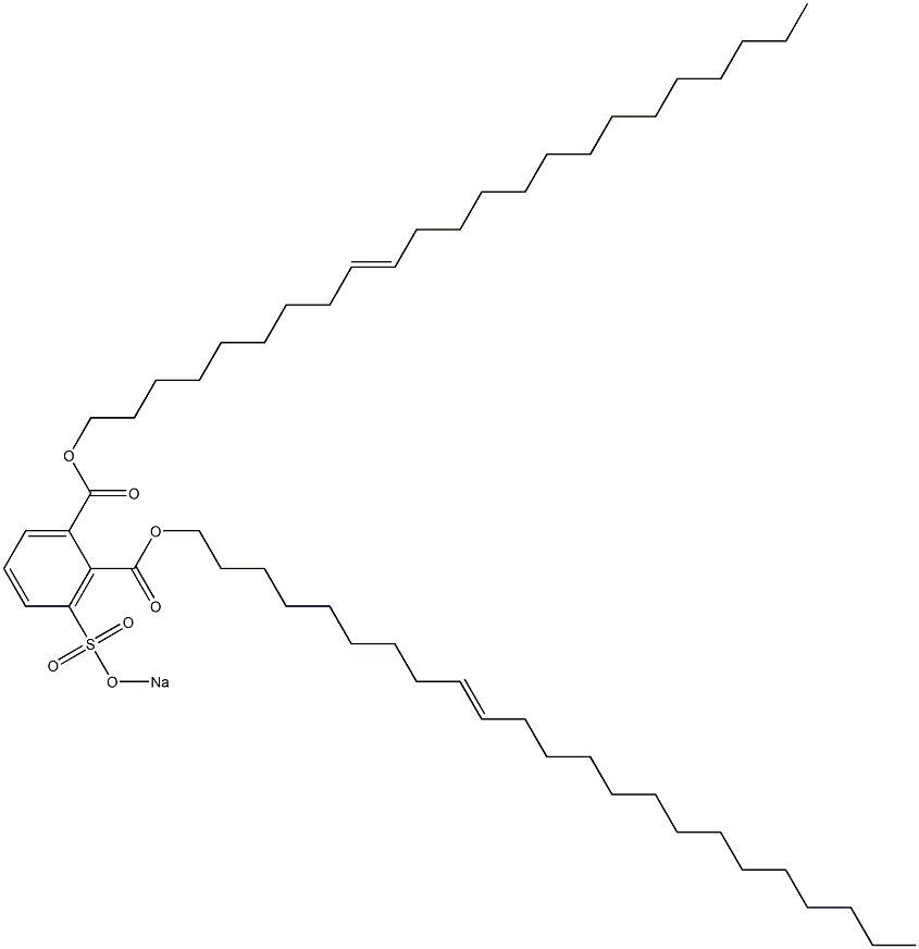 3-(Sodiosulfo)phthalic acid di(9-tricosenyl) ester Struktur