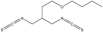 2-(2-Butoxyethyl)propane-1,3-diylbis(isothiocyanate) Struktur