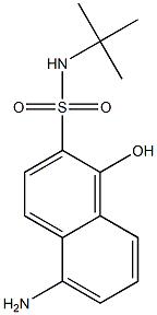 5-Amino-N-tert-butyl-1-hydroxy-2-naphthalenesulfonamide Struktur