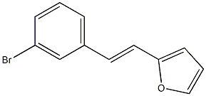 2-(3-Bromostyryl)furan Struktur