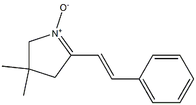 2-Styryl-4,4-dimethyl-1-pyrroline 1-oxide Struktur