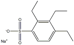 2,3,4-Triethylbenzenesulfonic acid sodium salt Struktur