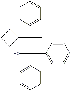 2-Cyclobutyl-1,1,2-triphenyl-1-propanol Struktur