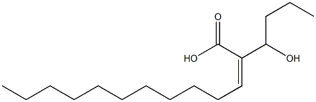 (Z)-2-(1-Hydroxybutyl)-2-tridecenoic acid Struktur