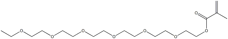 Methacrylic acid 3,6,9,12,15,18-hexaoxaicosane-1-yl ester Struktur