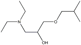 1-Diethylamino-3-(2-methylpropoxy)-2-propanol Struktur