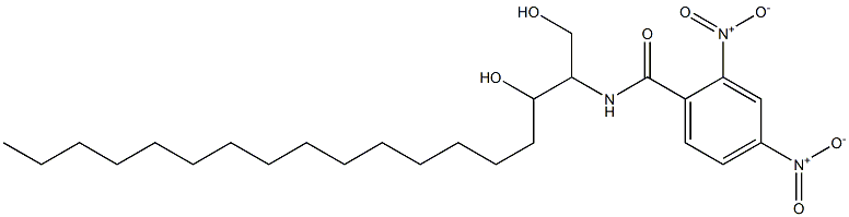 N-[2-Hydroxy-1-(hydroxymethyl)heptadecyl]-2,4-dinitrobenzamide Struktur