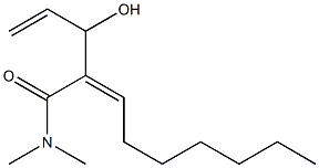 (Z)-2-(1-Hydroxyallyl)-N,N-dimethyl-2-nonenamide Struktur