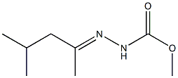 2-(1,3-Dimethylbutylidene)hydrazinecarboxylic acid methyl ester Struktur