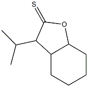 3a,4,5,6,7,7a-Hexahydro-3-isopropylbenzofuran-2(3H)-thione Struktur