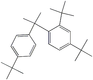 2-(2,4-Di-tert-butylphenyl)-2-(4-tert-butylphenyl)propane Struktur