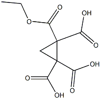 1-Ethoxycarbonylcyclopropane-1,2,2-tricarboxylic acid Struktur