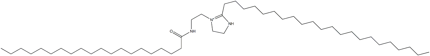 2-Docosyl-1-[2-(icosanoylamino)ethyl]-1-imidazoline-1-ium Struktur