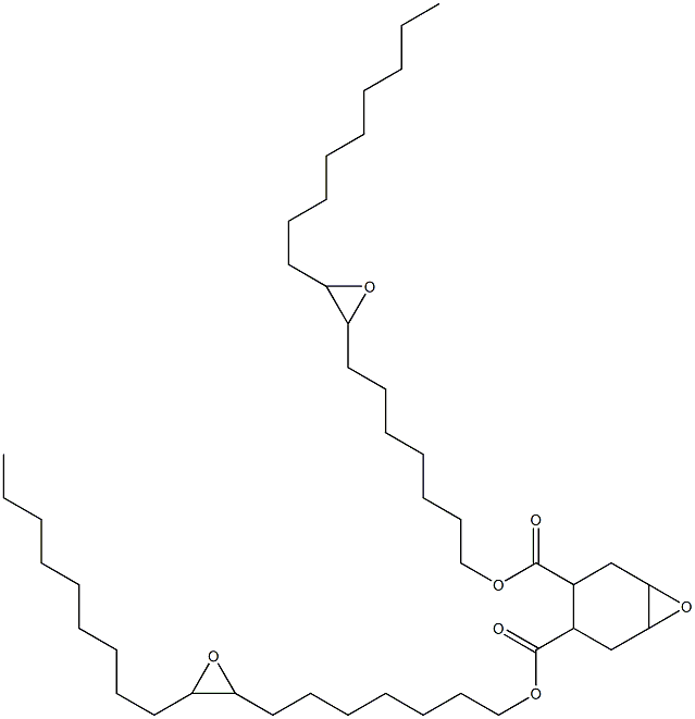 7-Oxabicyclo[4.1.0]heptane-3,4-dicarboxylic acid bis(8,9-epoxyoctadecan-1-yl) ester Struktur