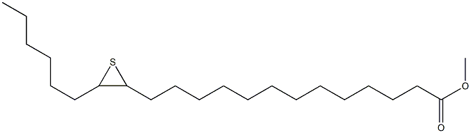 14,15-Epithiohenicosanoic acid methyl ester Struktur