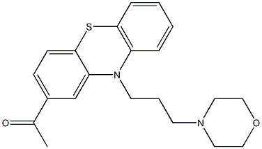 1-[10-(3-Morpholinopropyl)-10H-phenothiazin-2-yl]ethanone Struktur