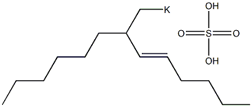 Sulfuric acid 2-hexyl-3-octenyl=potassium ester salt Struktur