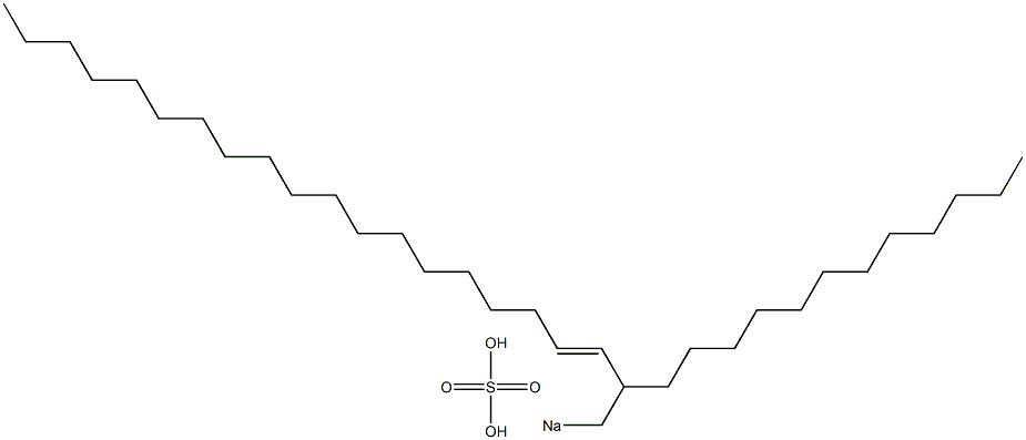 Sulfuric acid 2-dodecyl-3-henicosenyl=sodium ester salt Struktur