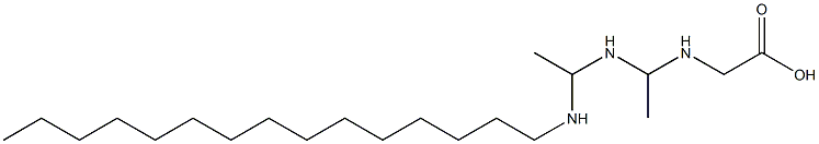 N-[1-[1-(Pentadecylamino)ethylamino]ethyl]glycine Struktur