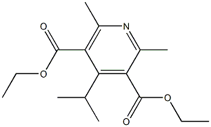 2,6-Dimethyl-4-isopropyl-3,5-pyridinedicarboxylic acid diethyl ester Struktur