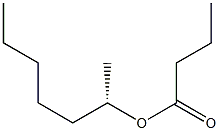 (+)-Butyric acid (S)-1-methylhexyl ester Struktur